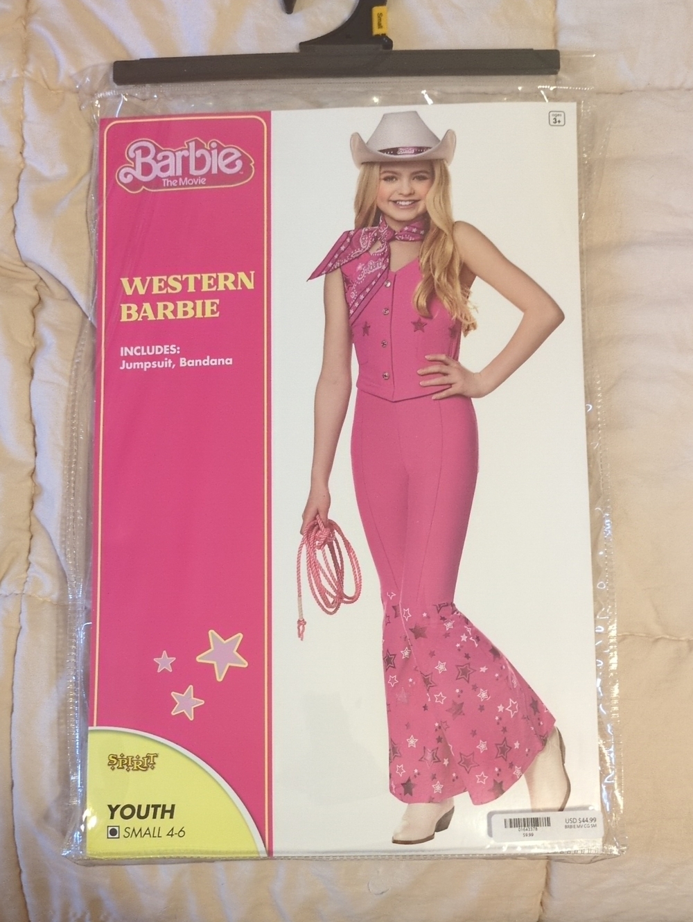 Barbie Pink Western Cowgirl Jumpsuit with Bandana